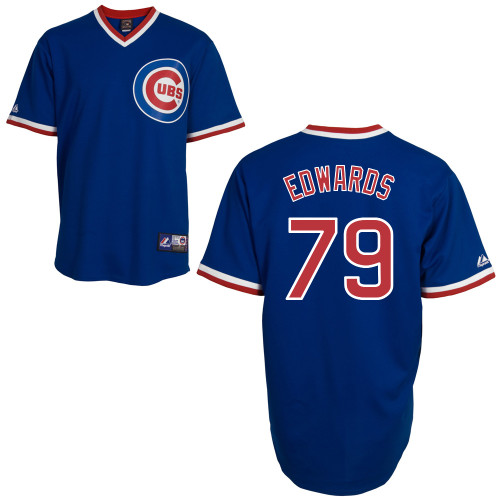 C-J Edwards #79 Youth Baseball Jersey-Chicago Cubs Authentic Alternate 2 Blue MLB Jersey